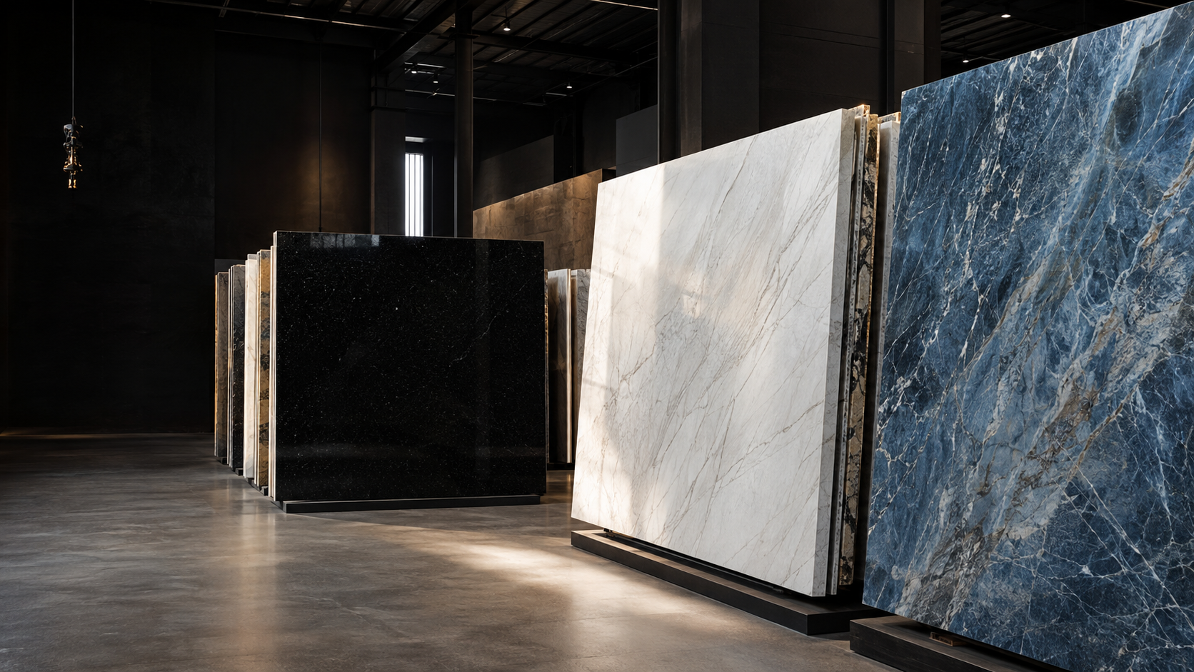 Natural stone slabs selected for STONE PLUS supply